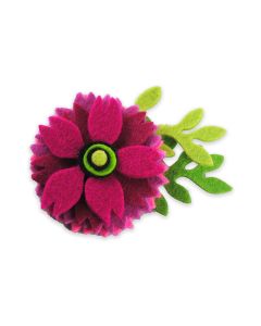 Variegated Flower Brooch by Danielle Gori-Montanelli: Pinks