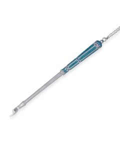 Vintage Crystal and Enamel Turquoise Yad
