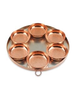 Vintage-Inspired Copper Seder Plate by Coppermill Kitchen