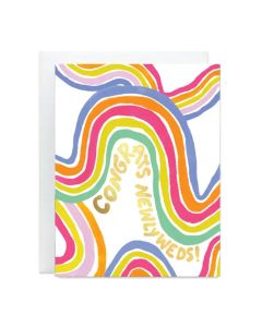 Wedding Notecard: Groovy Newlyweds