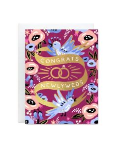 Wedding Notecard: Lovebirds