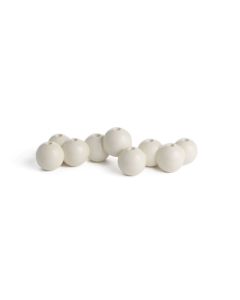 White Bubble Menorah with Hanukkah Candles by Tchotchke