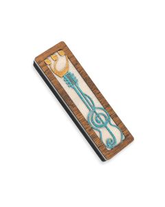Wooden Guitar Mezuzah by Glenn Grubard