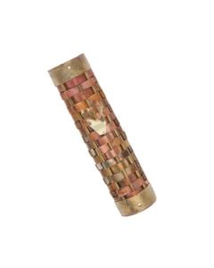 Woven Copper Mezuzah by Gary Rosenthal