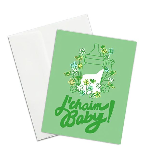 New Baby Notecard: L'chaim Baby