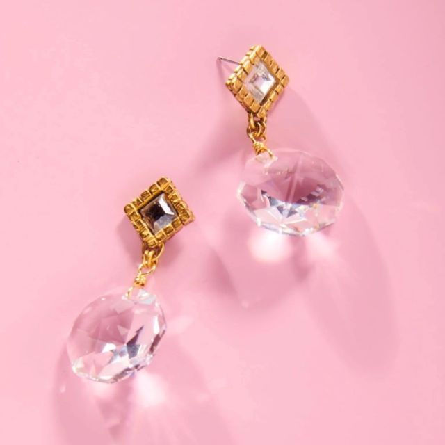 Waldorf Mirrored Drop Earrings by John Wind