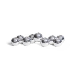 Polished Aluminum Bubble Menorah