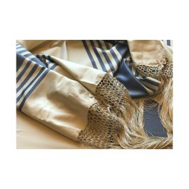 Silk Tallis by Talled di Seta: Classic Blue Stripes