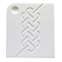 White Corian Challah Board by Studio Armadillo